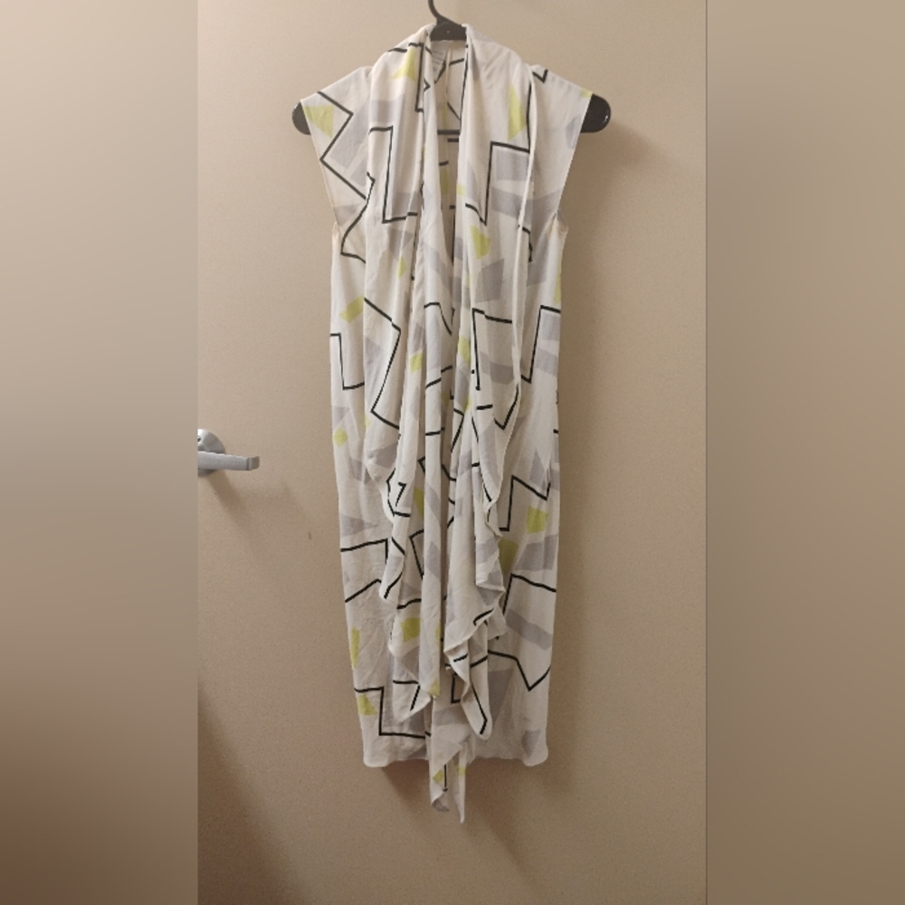 Diane Von Furstenberg Damiana Silk Draped Dress Sz 2